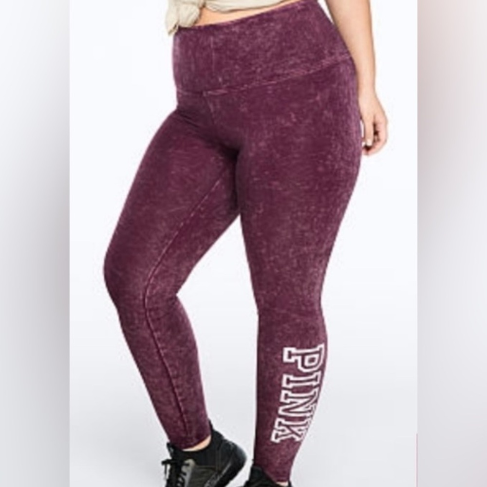 PINK Victoria's Secret Leggings - Burgundy
